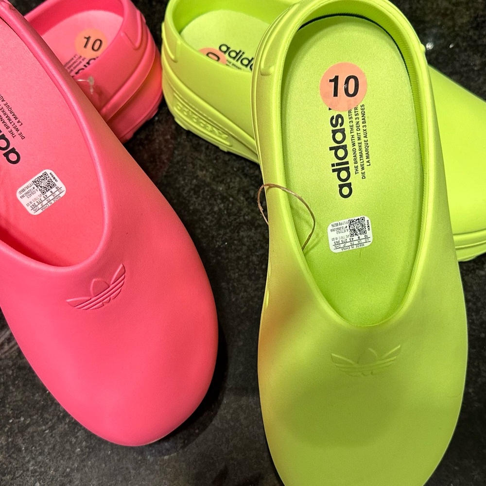 2pairs Adidas Women's adifoam Clogs